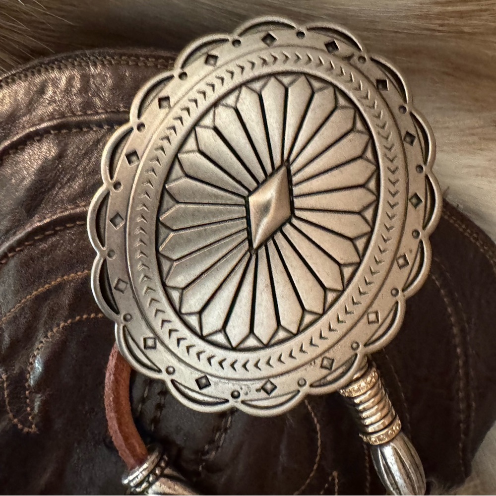 Lucchese Black and Brown Western Boots - Picture 11 of 13